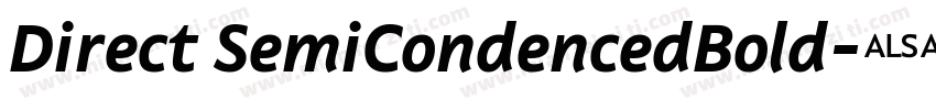 Direct SemiCondencedBold字体转换
